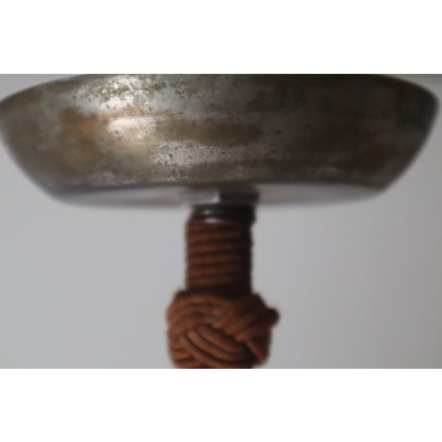 Art Deco 3-Arm Chandelier in Glass, Wood and Chrome, Germany, 1930s For Sale - Image 17 of 18