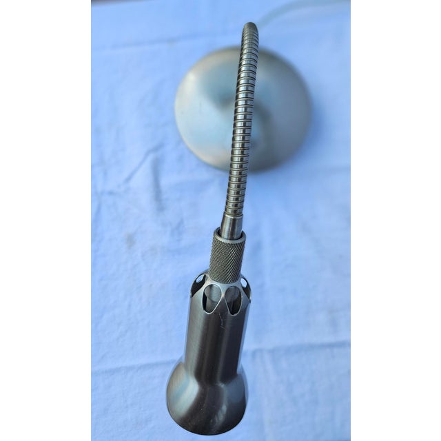 Late 20th Century Vintage Levenger Well Read Gooseneck Table Lamp With Dimmer For Sale - Image 5 of 9