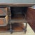 Wood Antique English Carved Oak Sideboard With Intricate Geometric Carvings and Brass Hardware For Sale - Image 7 of 18