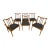 Mid-Century Modern Blowing Rock Walnut Dining Chairs - Set of 6 For Sale