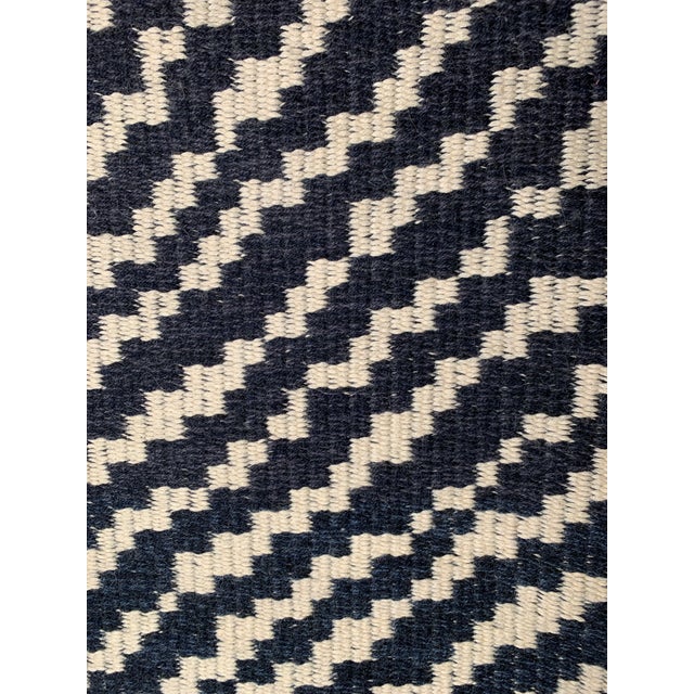 Black and Beige Textile Wall Hanging titled Zebra Stripe by artist Karen Gutowski Circa 1988 Believe this is 100% Wool 63"...