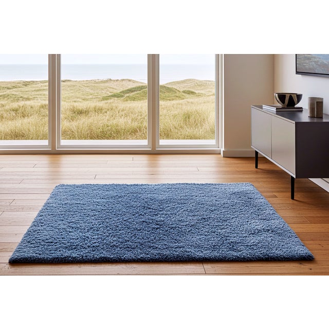 Long-Pile Rug in Pure New Wool, 1990s For Sale - Image 4 of 4