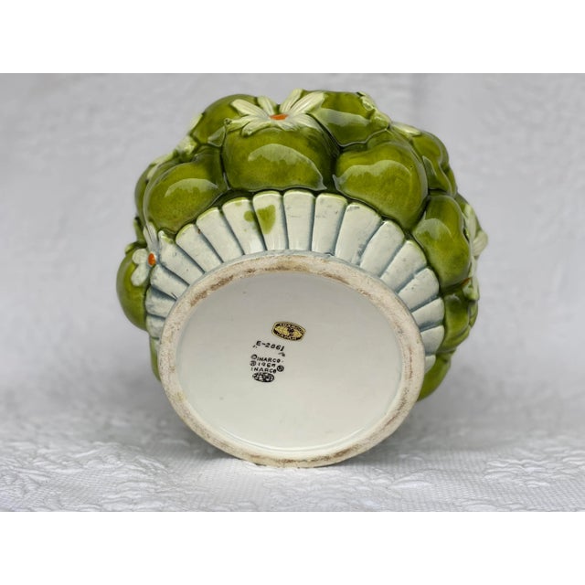 MCM Cookie Jar Green Apples & Daisies For Sale In Portland, OR - Image 6 of 11