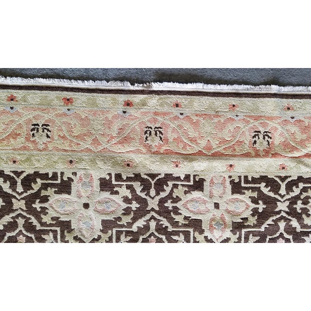 Vintage Turkish Pastel Oushak Rug-10’3’x13’11" For Sale - Image 9 of 13