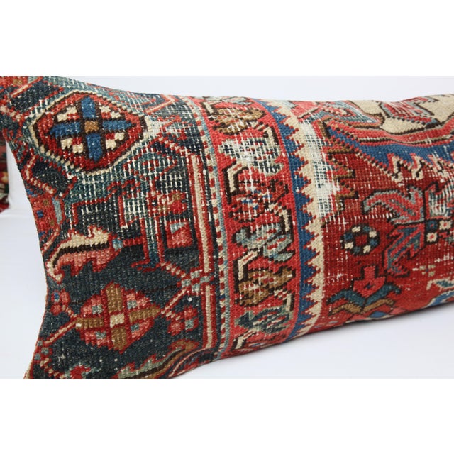 Red Decorative Handmade Antique Tribal Pillow -16'' X 43'' For Sale - Image 8 of 10