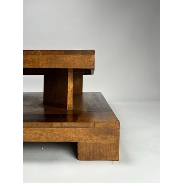 1970s Sculptural Décon Coffee Table in Wood, Italy, 1970s For Sale - Image 5 of 10