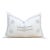 Frost Star White Lumbar Moroccan Silk Pillow For Sale