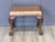 Chippendale Mid 19th Century Chippendale Style Mahogany and Leather Upholstered Stool For Sale - Image 3 of 11