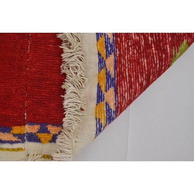 Tribal Vintage Anatolian Kilim Rug With Geometric Tribal Motif For Sale - Image 3 of 10