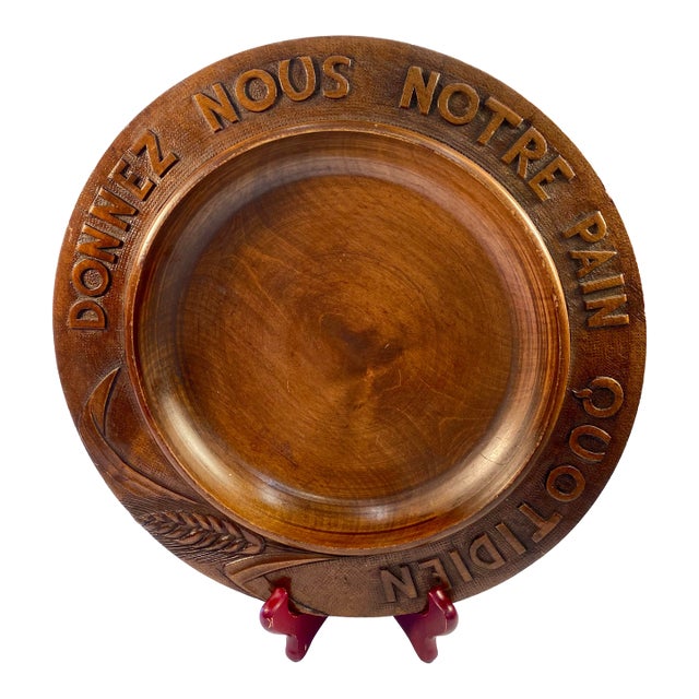 French, Vintage, Bread Board, With French Script For Sale