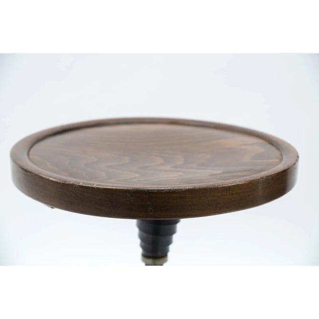 Wood Height-Adjustable Piano Stool from Bombenstabil, 1940s For Sale - Image 7 of 8