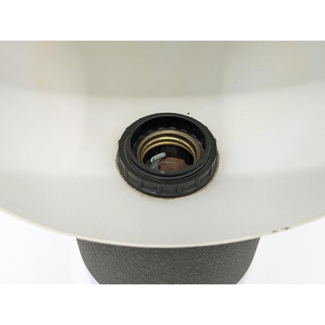 Space Age Italian Chrome Plated and Black Metal Table Lamp, 1960s For Sale - Image 6 of 11