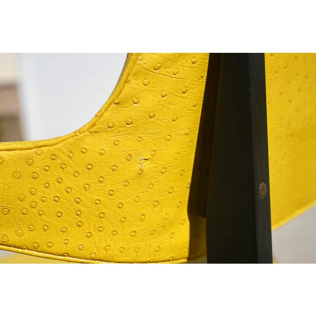 1950s Edward Wormley Dunbar Faux Ostrich Dining Chairs - Set of 4 For Sale - Image 12 of 12