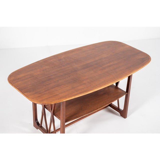 Mid-Century Modern Wooden Coffee Table by A.A. Patijn for Zijlstra Joure, 1950s For Sale - Image 10 of 12
