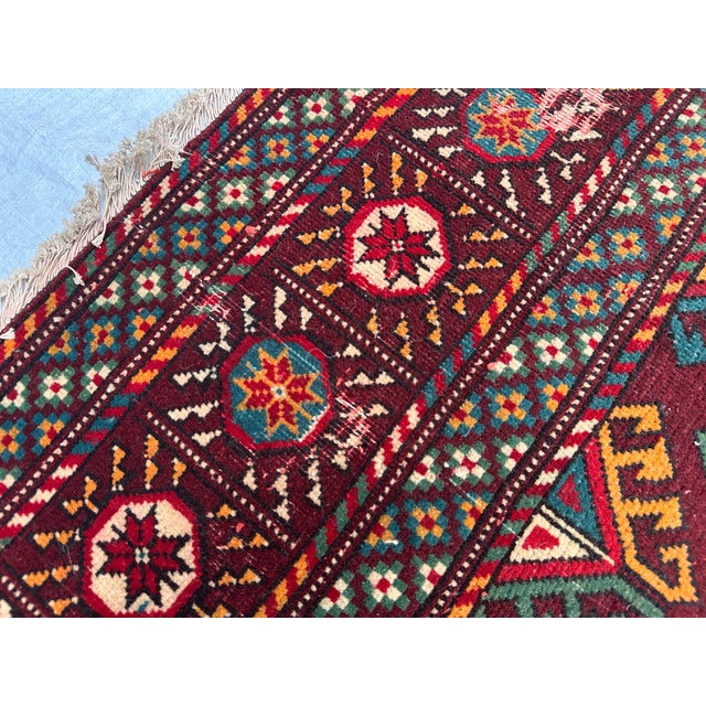 Antique Beshir Hand-Knotted Wool Rug - 8'8" X 6'3" For Sale - Image 14 of 16