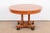 Baker Furniture Neoclassical Cherry Wood and Parcel Ebonized Extension Pedestal Dining Table, Newly Refinished For Sale - Image 12 of 12