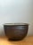 Ceramic Vintage Monumental Rustic Brown Ceramic Bowl For Sale - Image 7 of 12