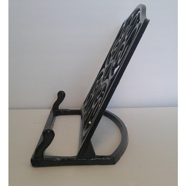 Black Iron Scroll Cookbook Bible and Book Holder/Easel For Sale In Dallas - Image 6 of 7