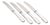 Lunch Knives in Sterling Silver and Stainless Steel by Evald Nielsen, 1930s, Set of 4 For Sale