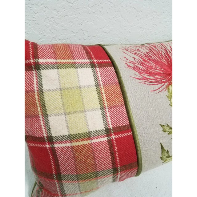 Red Thistle Lumbar Pillow For Sale In Dallas - Image 6 of 10