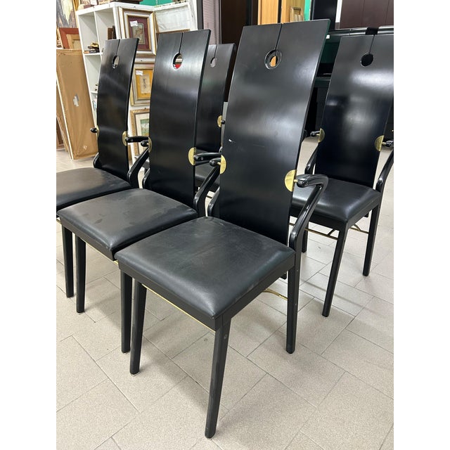 Chairs by Pierre Cardin, 1980s, Set of 6 For Sale - Image 4 of 15