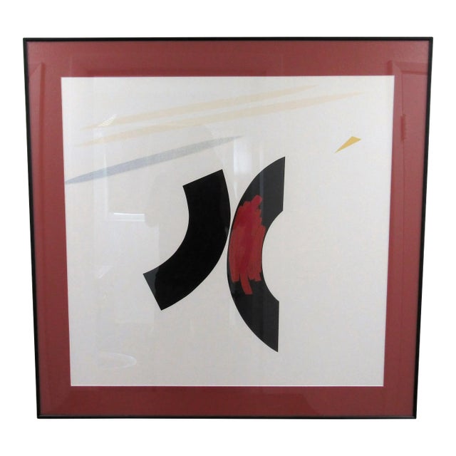 Judith Murray Lincoln Center Mozart Bicentennial 40" X 39" Framed Serigraph 1991 For Sale