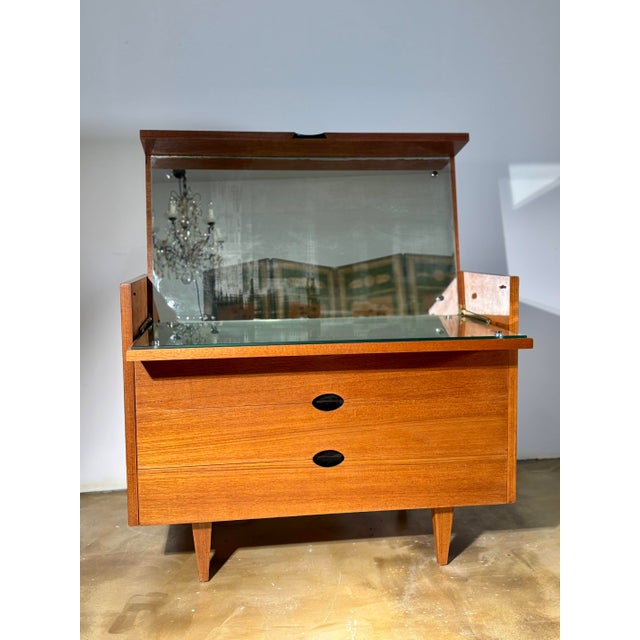 Modern Dressing Table with Mechanism by Paul Geoffroy, 1960s For Sale - Image 3 of 9