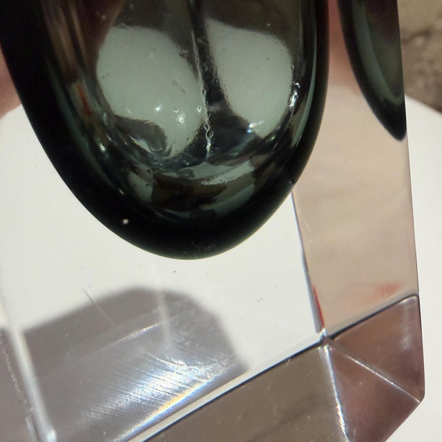 Mid-Century Modern Vincenzo Nason & Cie Murano, Italy Mid-Century Modern Sommerso Art Glass Vase For Sale - Image 3 of 9