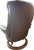 Ekornes ASA Vintage Ekornes Leather Stressless Recliner With Swing-Out Table For Sale - Image 4 of 17