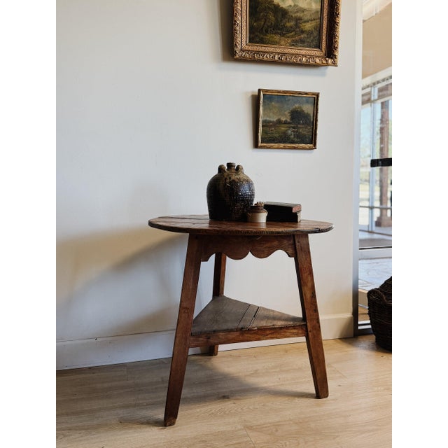 Late 18th Century English Georgian Pine Cricket Table For Sale - Image 5 of 7