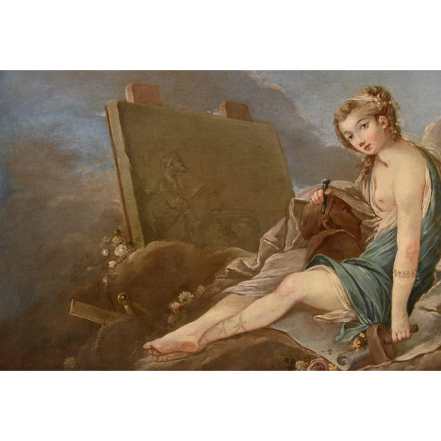 Pierre Charles Trémolières, Mythological Allegory, 1730, Oil on Canvas For Sale - Image 6 of 12