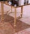 Metal Mid-Century French Maison Baguès Style Black Glass Tops Brass Side Tables For Sale - Image 7 of 8