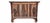 A Louis-Philippe commode in burr walnut veneer, surmounted by a Gris Saint-Anne marble top. It features four drawers, one...