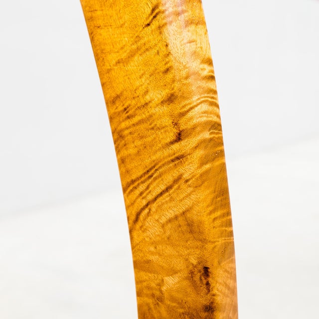 Vintage Studio Crafted Burl Maple Postmodern Console or Entry Table For Sale - Image 13 of 14