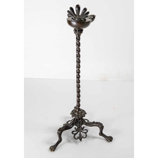19th Century 19th Century or Earlier Italian Grand Tour Roman Paduan Revival Bronze Oil Lamp For Sale - Image 5 of 18