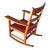 L & J. G. Stickley Oak Rocking Chair With Cognac Saddle Leather Covered Seat, Circa 1912 - 1920 For Sale - Image 11 of 12