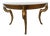 Faux Gold Leaf & French Polished Demilune Console For Sale