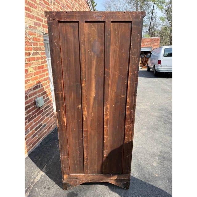 Antique Victorian Style Tiger Oak Wardrobe / Cabinet It works very well in bedrooms without much closet space and is also...