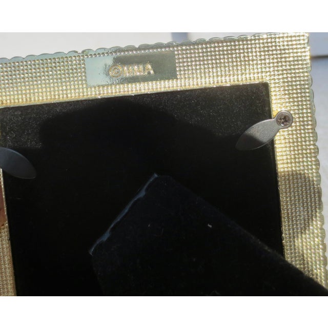 Modern Museum of Modern Art Brass and Enamel Photo Frame For Sale - Image 3 of 5