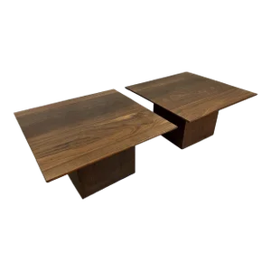 Mid-Century Walnut End Tables