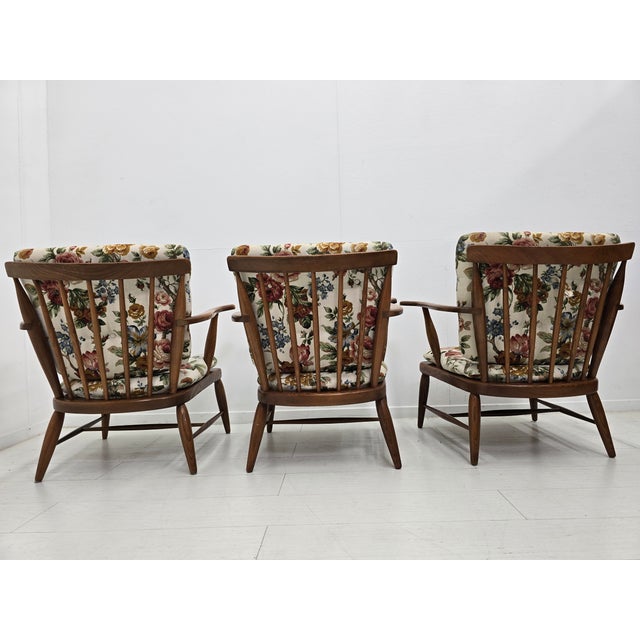 Exceptional set of Mid-Century Modern seating attributed to Anna-Lülja Praun, Austria, circa 1950s, comprising three...