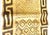 African Handwoven Kuba Cloth, Yellow and Brown For Sale - Image 3 of 6