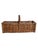 Add timeless European charm to your home with this vintage French wicker gathering basket, sourced from France. Handwoven...