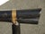 Vintage Chinoiserie Asian Black Lounge Chair With Brass For Sale - Image 9 of 12