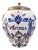 Antique Dutch Delft Blue Tobacco Jar, 1840 For Sale