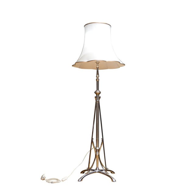 Edwardian Chrome Floor Lamp, 1900 For Sale - Image 10 of 11