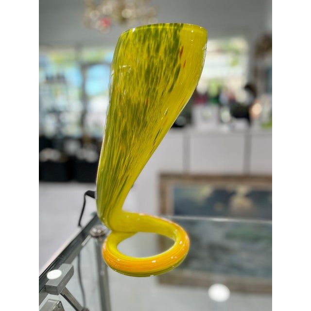 2000 - 2009 Murano Glass Table Lamp by Barovier Toso For Sale - Image 5 of 7