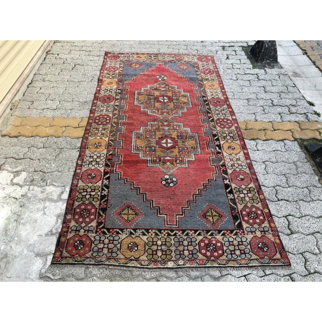 1960s Floor Handknotted Turkish For Sale - Image 11 of 11