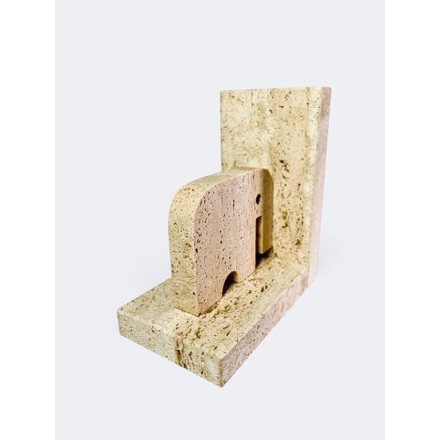 Travertine Book End by Enzo Mari for Fratelli Mannelli For Sale - Image 3 of 6