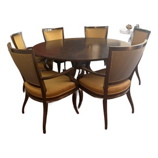 Therien Studio Workshops Round Dining Table – Sculptural Curved Base & Hand‑Finished Wood Top For Sale